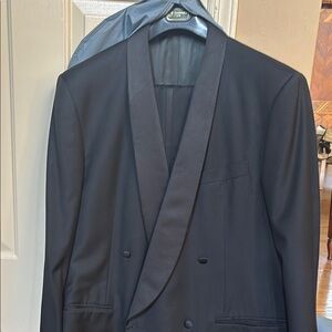 Classic Black Double-Breasted Blazer